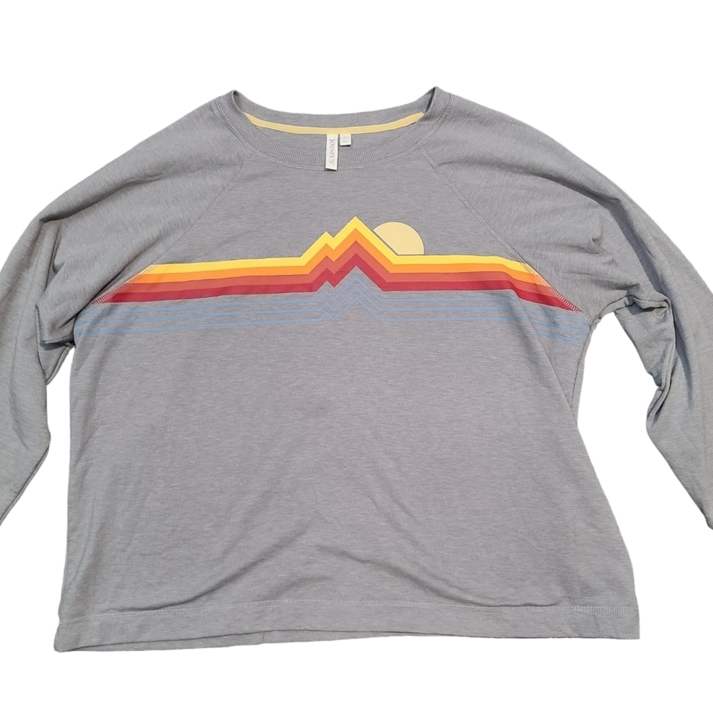 JOYSPUN gray sweatshirt retro print 2X - Picture 3 of 9